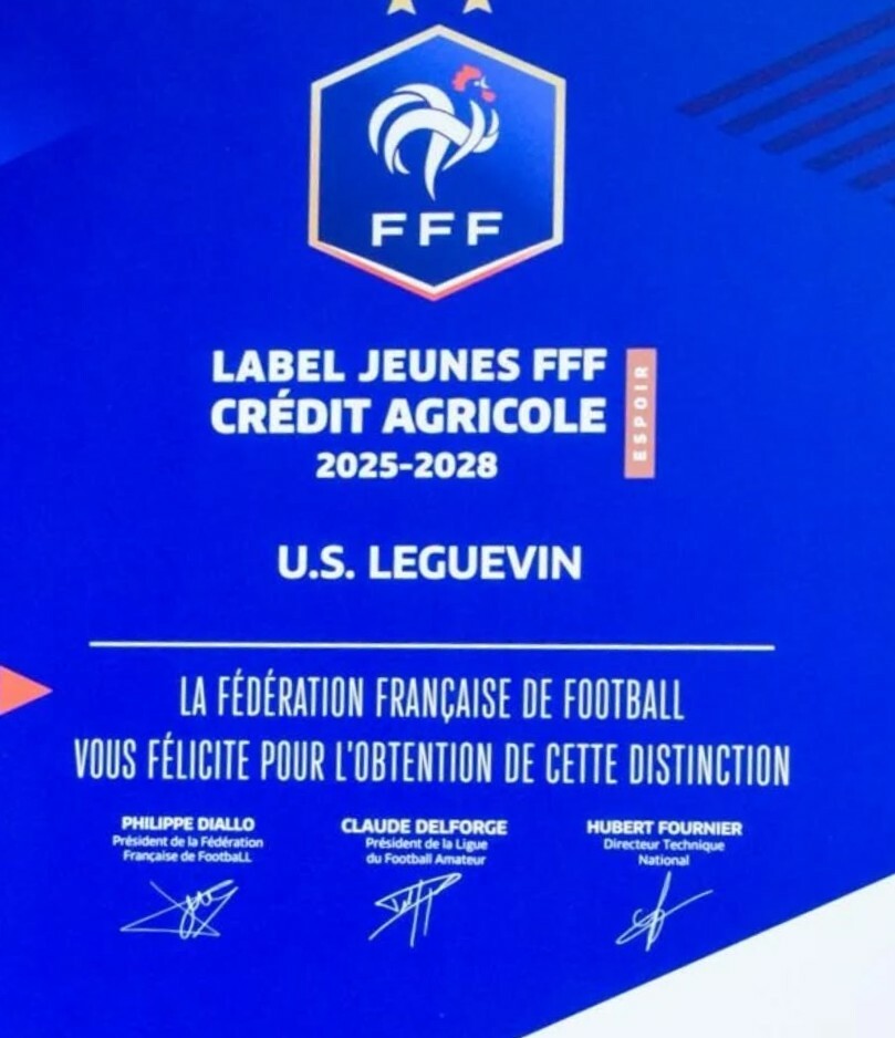 LABEL ÉCOLE DE FOOT 2025-2028