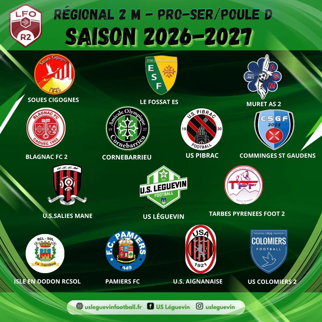 POULE REGIONAL 2 M SAISON 2026-2027