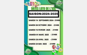 DATES LOTO SAISON 2024-2025