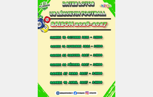 DATES LOTOS SAISON 2026-2027